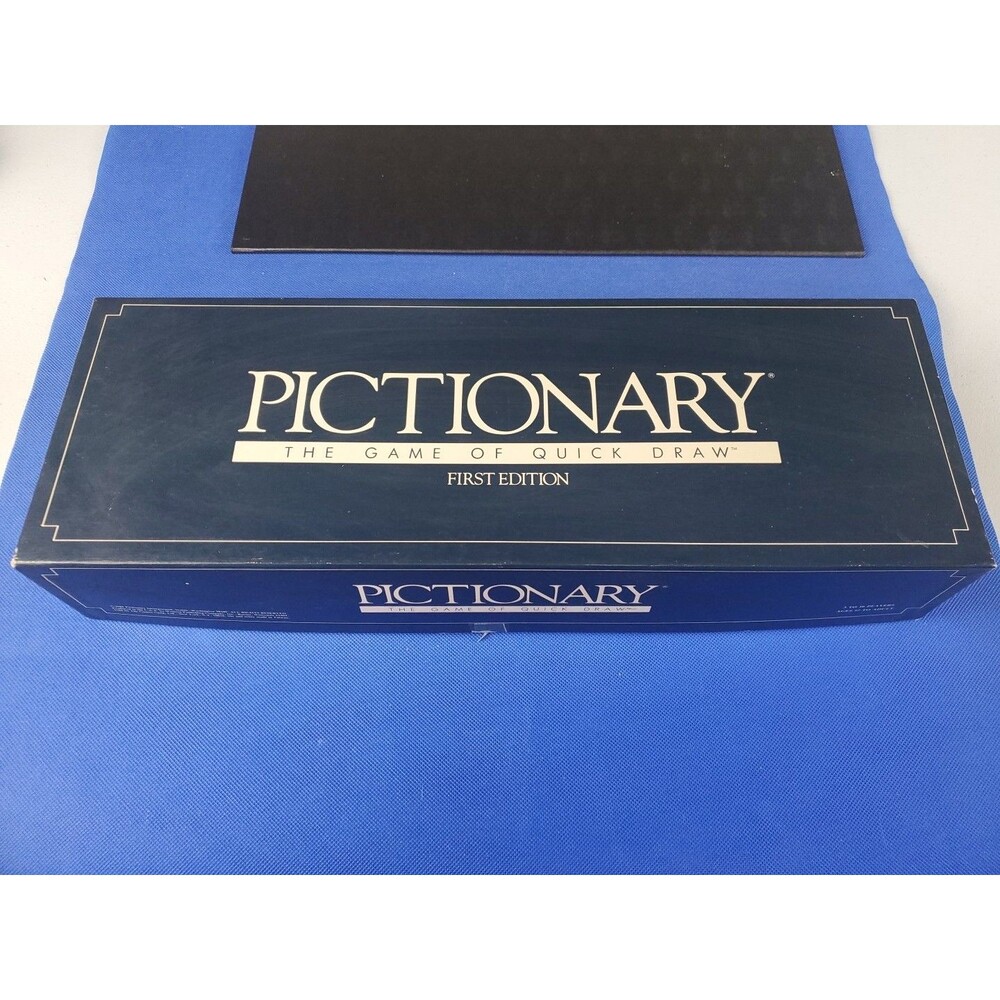 1985 Pictionary First Edition Classic Drawing Board Game 100% Complete Vintage